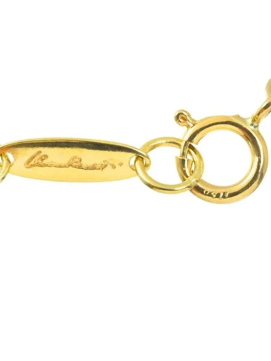 Tiffany & Co Open Heart Width 15.7 mm Necklace 40 cm 18k YG Yellow Gold - Picture 7 of 8